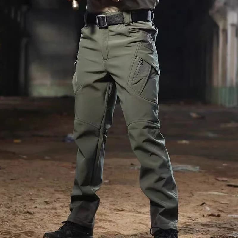 Pantalon hiver polaire imperméable softshell pêche camping - Cargo chaud militaire homme outdoor