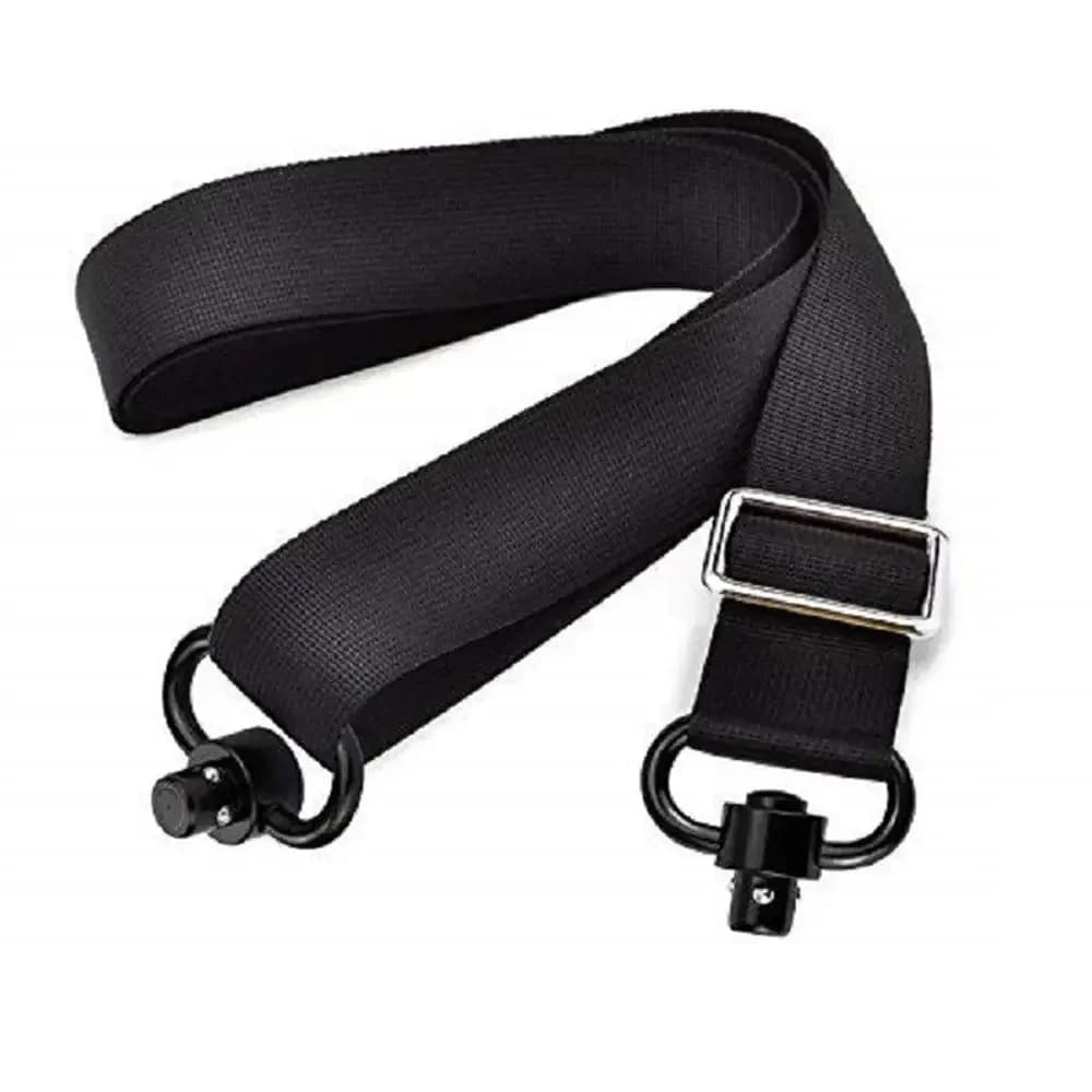 Bretelle tactique réglable avec boucle QD rapide pour fusil de pêche - Anneau coeur et boule acier