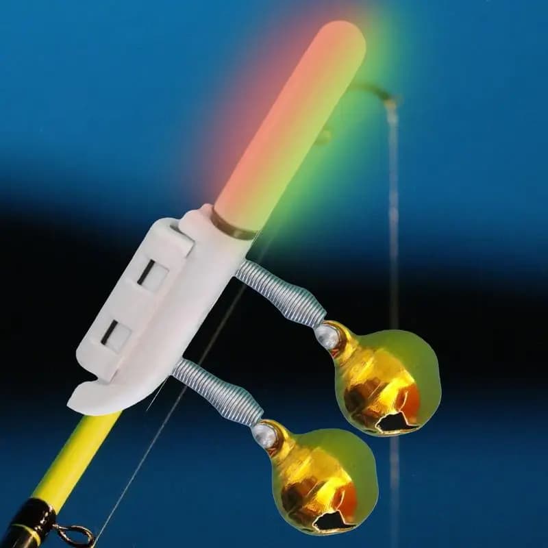 Clip lumineux USB pour canne pêche - détecteur sonore et visuel nuit avec charge rapide