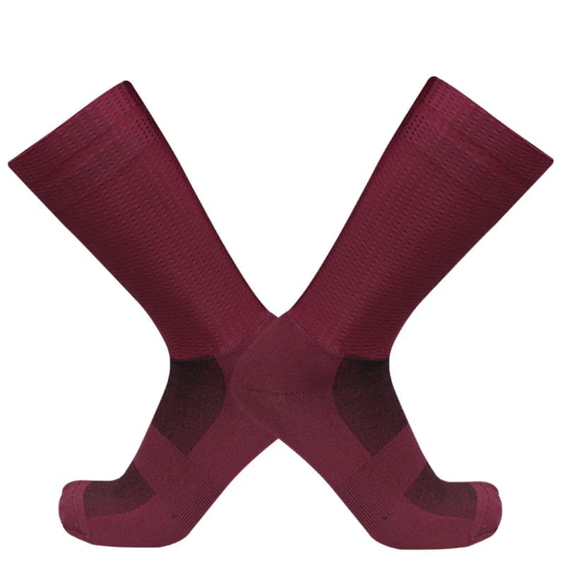 Chaussettes aérodynamiques Team Socks Pro avec silicone anti-dérapant pour cyclisme et running