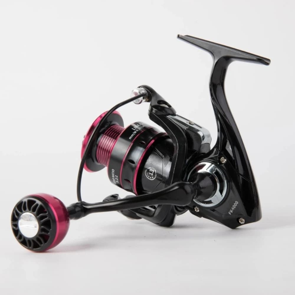 Moulinet Spinning Professionnel Ultraléger Métal/EVA Gaucher/Droitier 5.2:1 26LB Drag pour Pêche Rapide