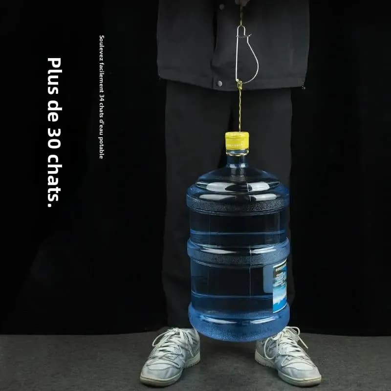 Attache poisson vivant inox - Fermoir pêche avec câble pour conserver vos prises - Accessoires pêche
