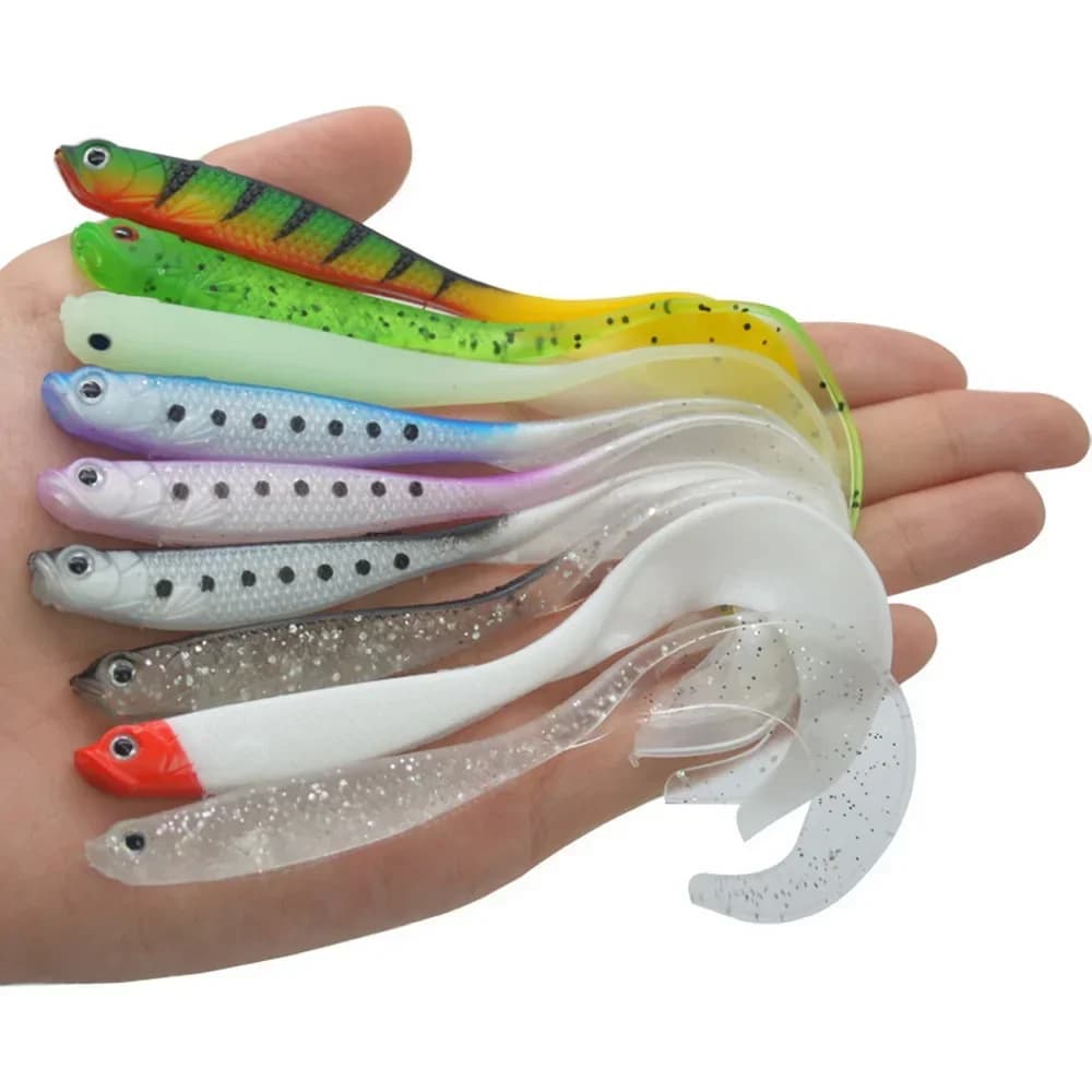 Leurre souple shad 125mm 5.5g queue en T pour brochet et perche - swimbait silicone