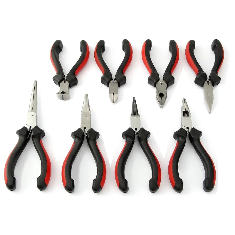 Pinces miniatures pour bijoux DIY - Pinces coupe-fil, becs ronds et longs pour création artisanale