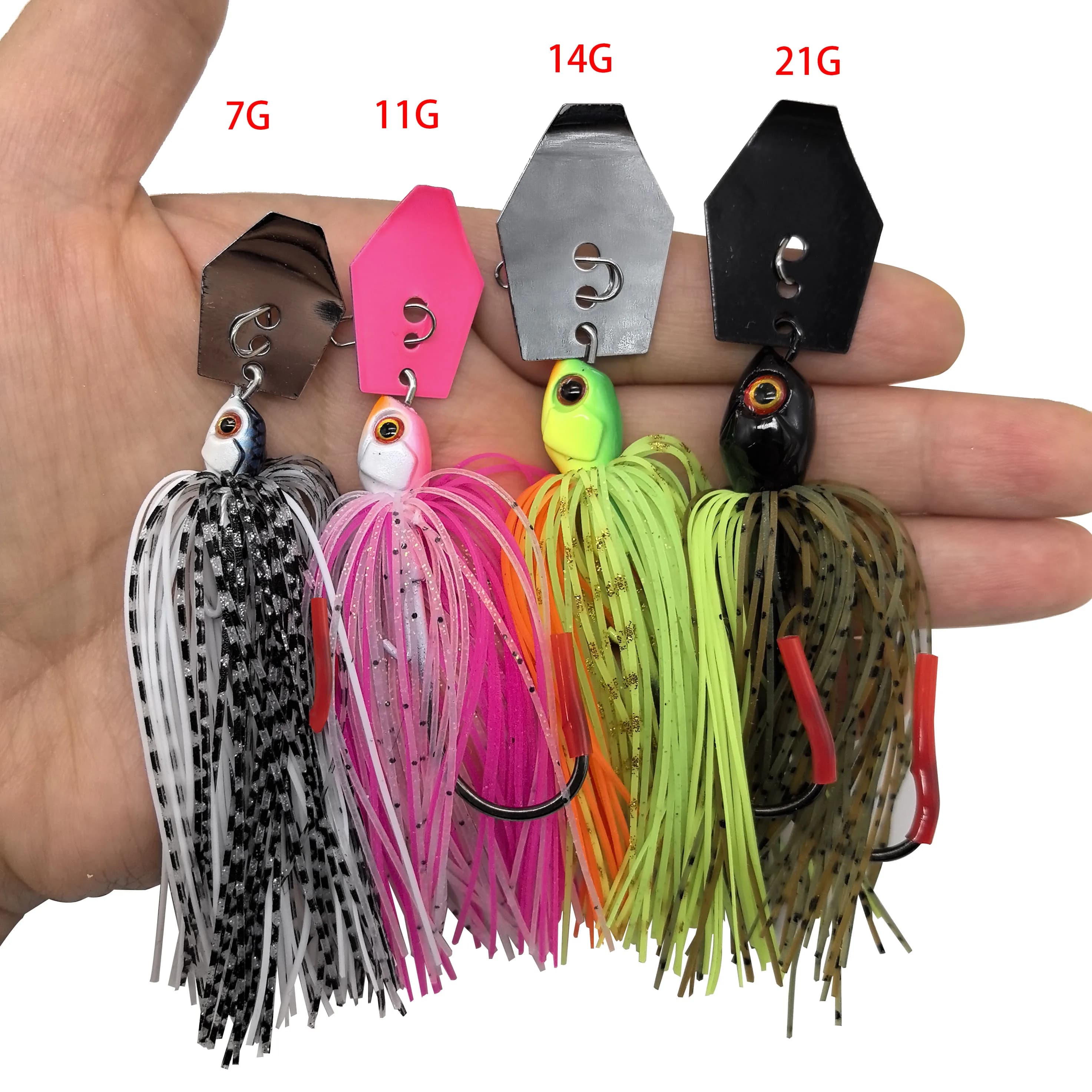 Leurre Mycena Chatter Bait Spinner 7G-21G - Appât vibrant pêche black-bass perche wobbleur chatterbait