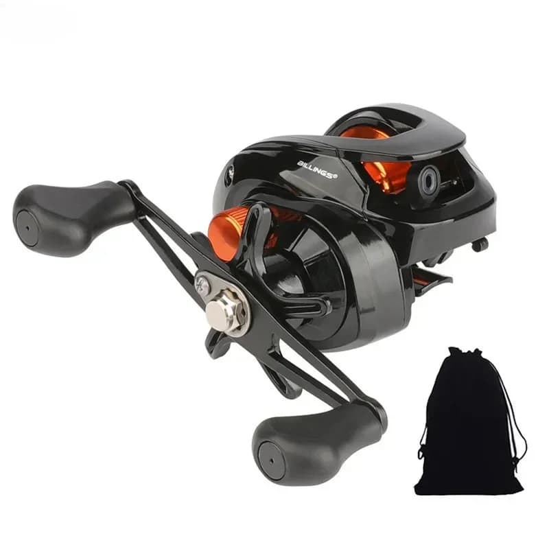 Moulinet casting GLS haute vitesse 6.3:1 métal pour pêche mer - ratio rapide, frein 8kg, pour leurres et poissons