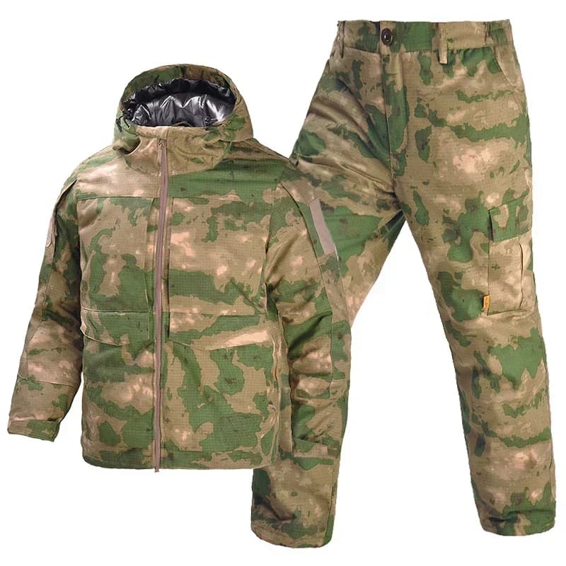 Tenue hiver chasse pêche camouflage épaisse imperméable - veste pantalon tactique résistant