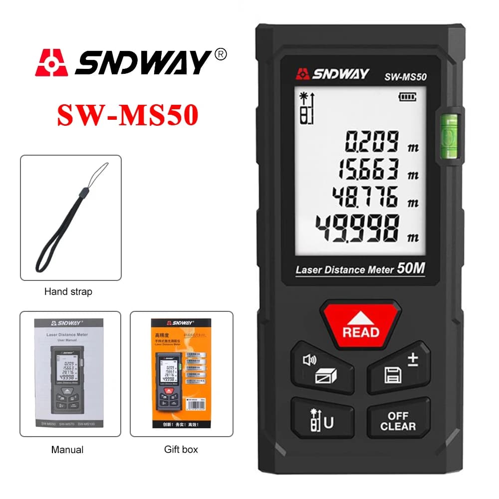 Télémètre laser SNDWAY avec auto-étalonnage - Mesure distance surface volume pour pêche