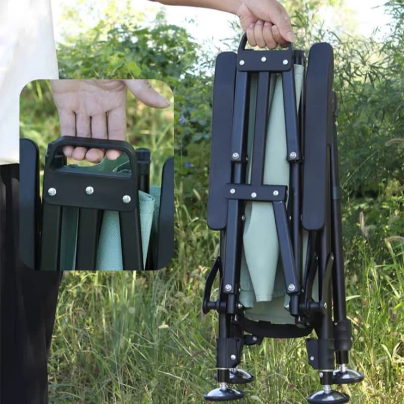 Chaise pêche pliante tout-terrain légère - Équipement portable pour camping et voyage pêche