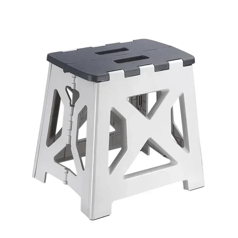 Tabouret pliant plastique polyvalent pour pêche - siège camping léger et pratique
