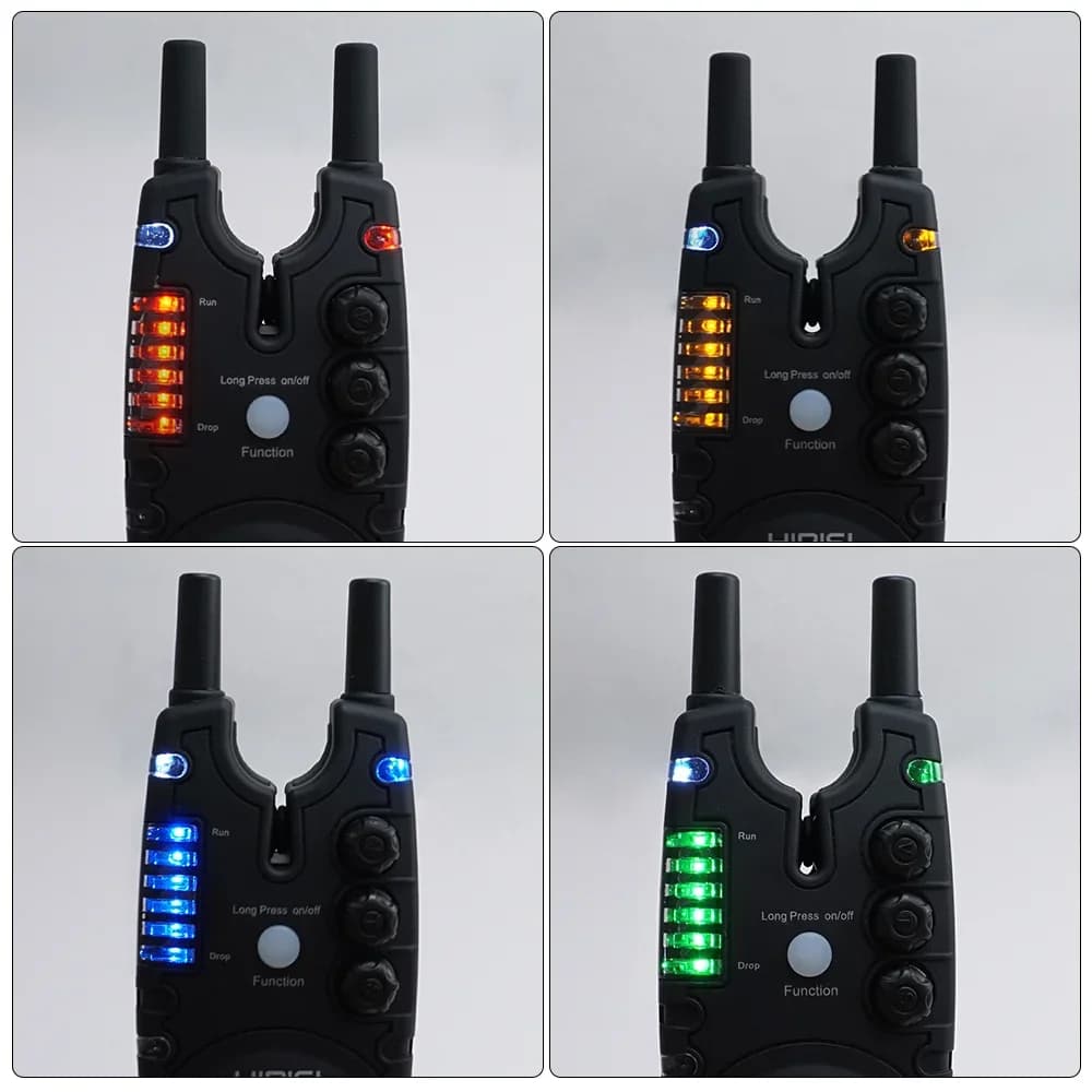 Kit d'alarme de touche sans fil Hirisi avec télécommande 2 voies pour pêche à la carpe S8