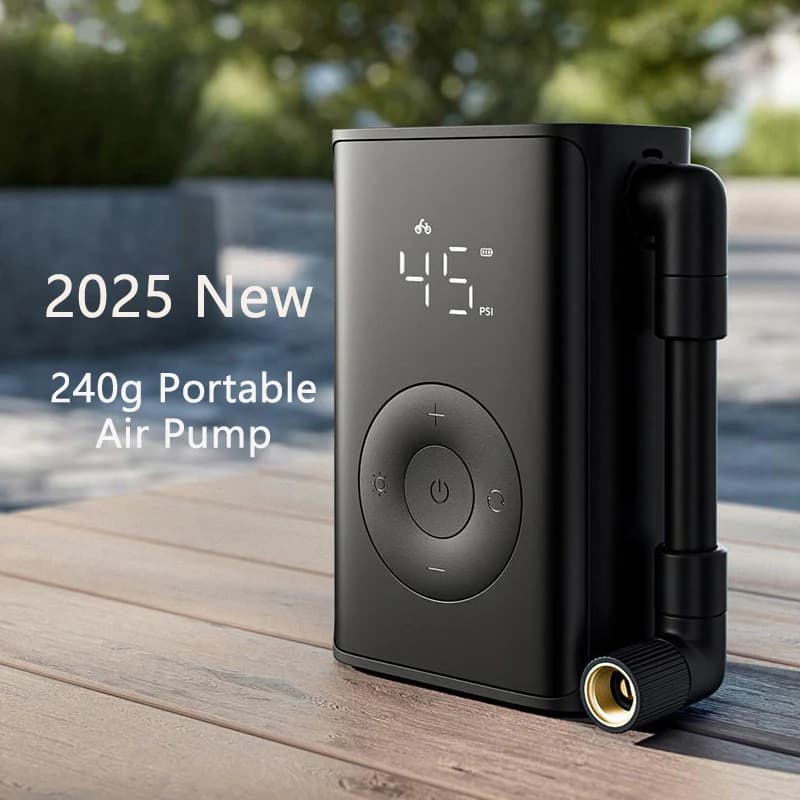 Pompe à air électrique Mijia portable 2025 - Compresseur 150PSI avec détection pression pneus vélo