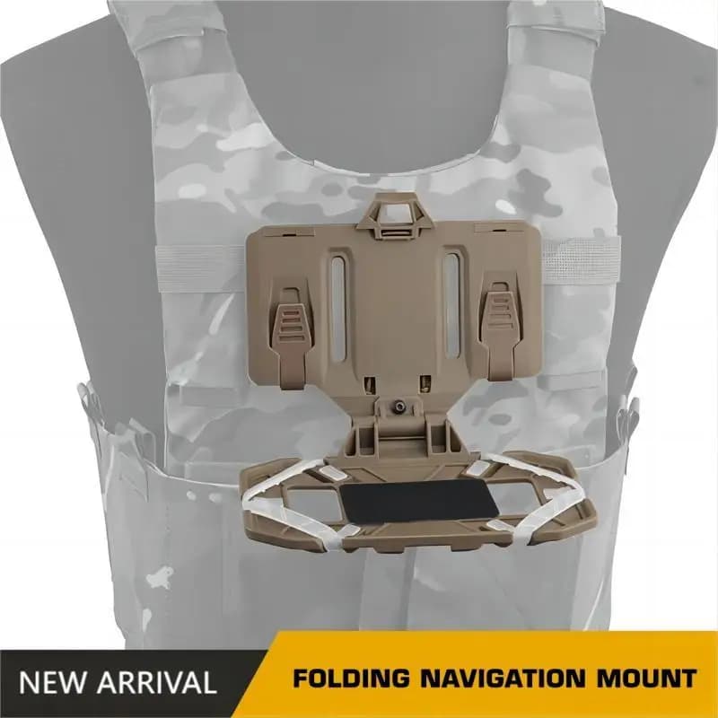 Support téléphone tactique MOLLE - Plateau pliant navigation pour pêche en kayak ou bordure