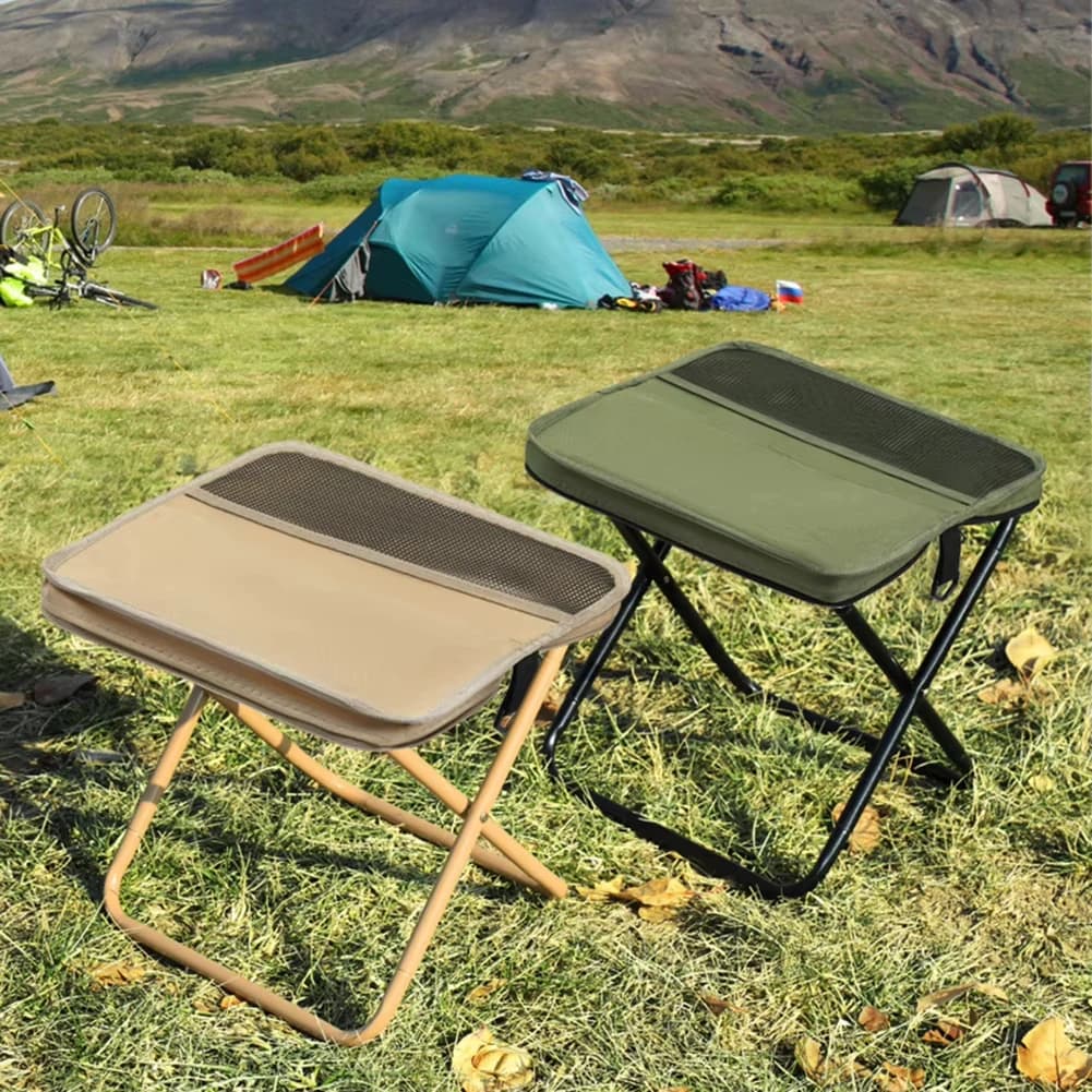 Tabouret pliant pêche et camping - Style sac à dos portable pour randonnée pêche