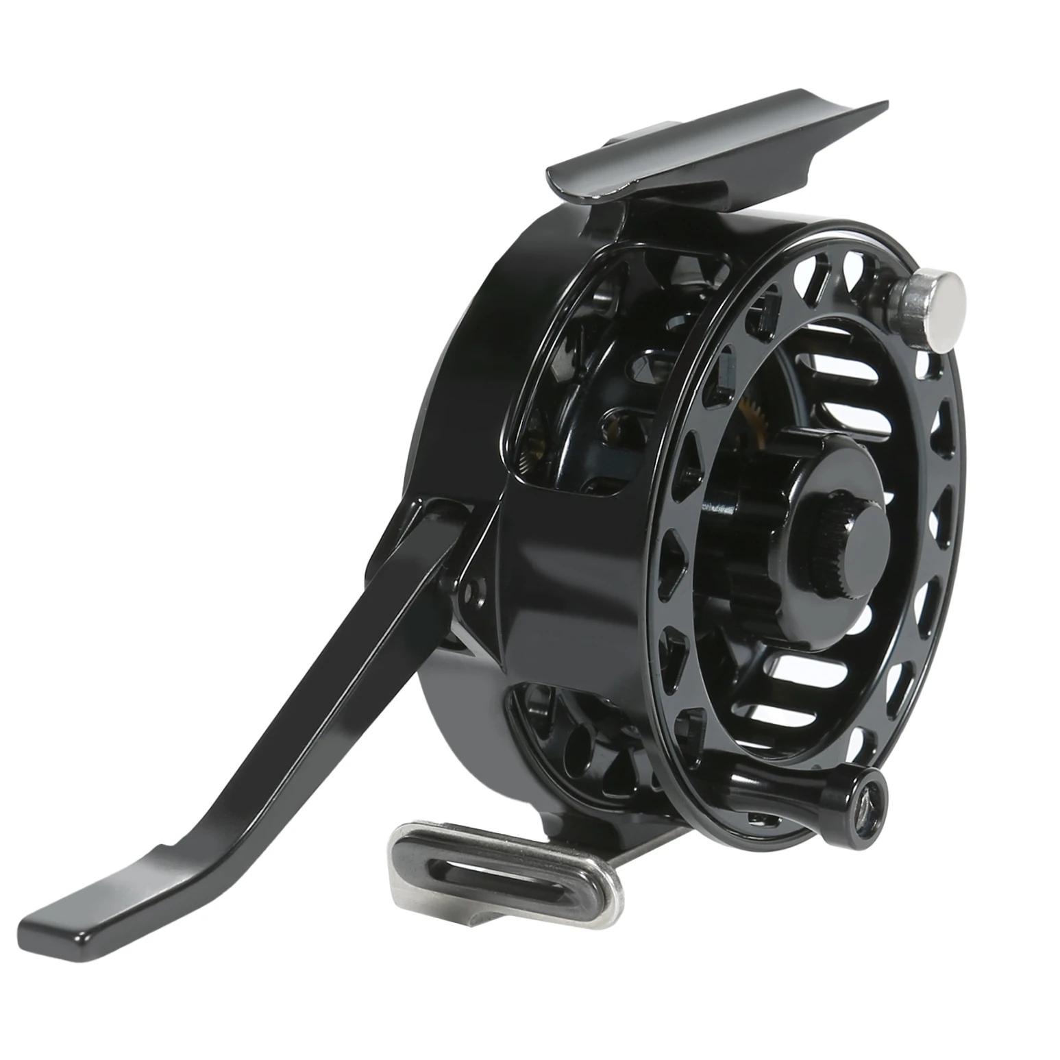 Moulinet à mouche automatique grande arbor 75mm diamètre aluminium usiné CNC pour nymphage eau douce