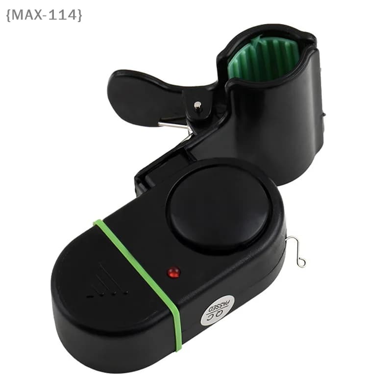 Alarme morsure carpe B1101 MAX114M3 réglable volume/sensibilité avec LED - Pour pêche nuit