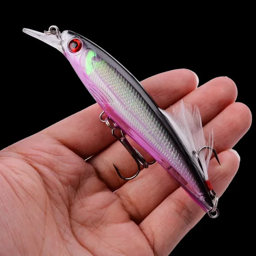 Leurre de pêche dur japonais 11cm 13g appât artificiel crankbait leurre laser minnow pour carnassiers