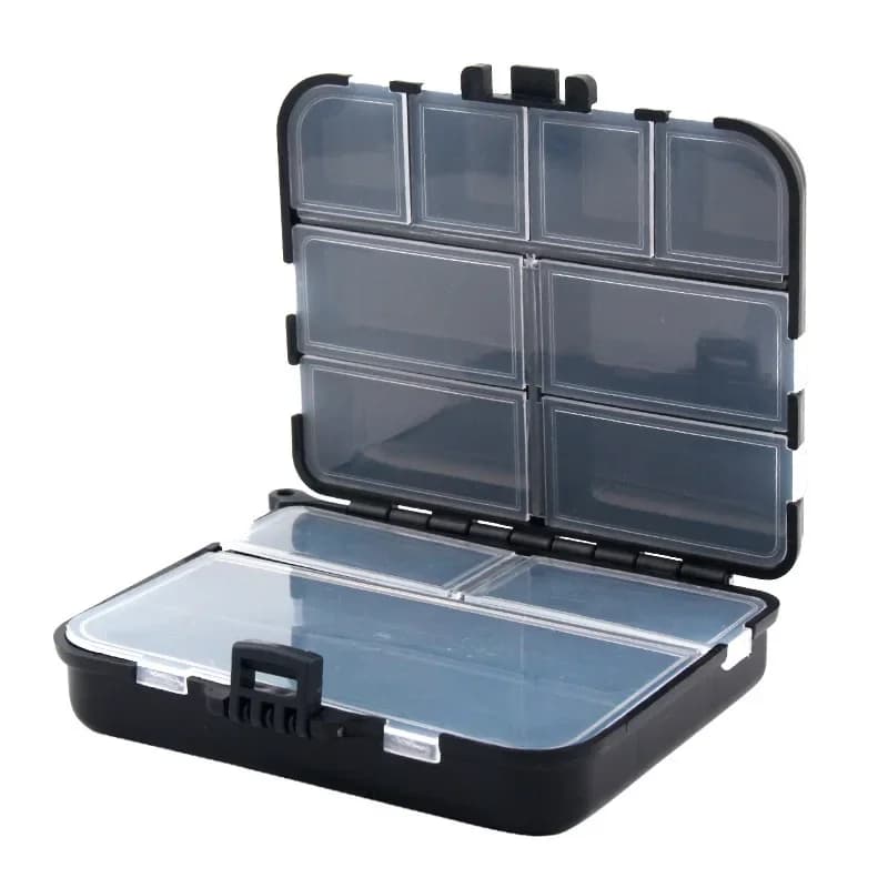 Boîte de rangement pêche double face Luya pour accessoires hameçons leurres organisation matériel