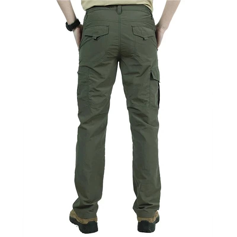 Pantalon cargo léger étanche homme été - Vêtement technique pêche randonnée polyvalent