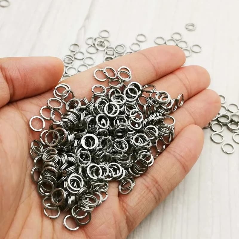 50 émerillons doubles clips acier inox - Connecteurs rapides pour hameçons pêche carpe - Accessoires