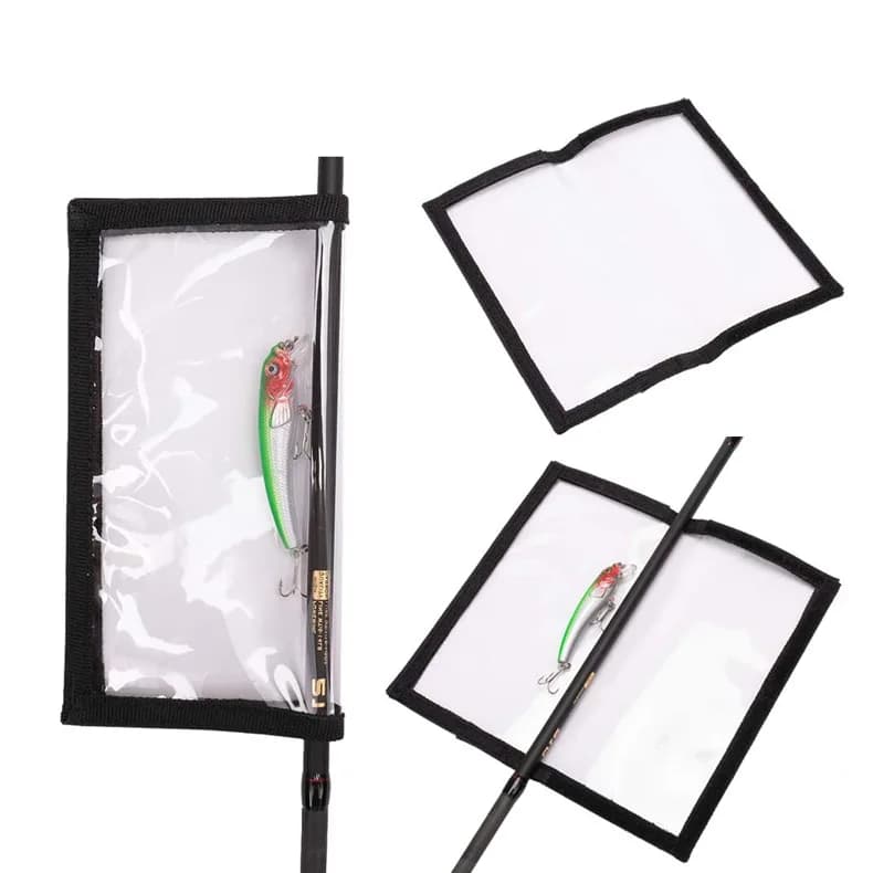 Sac PVC transparent pour leurres de pêche - Protection hameçons et rangement appâts portable