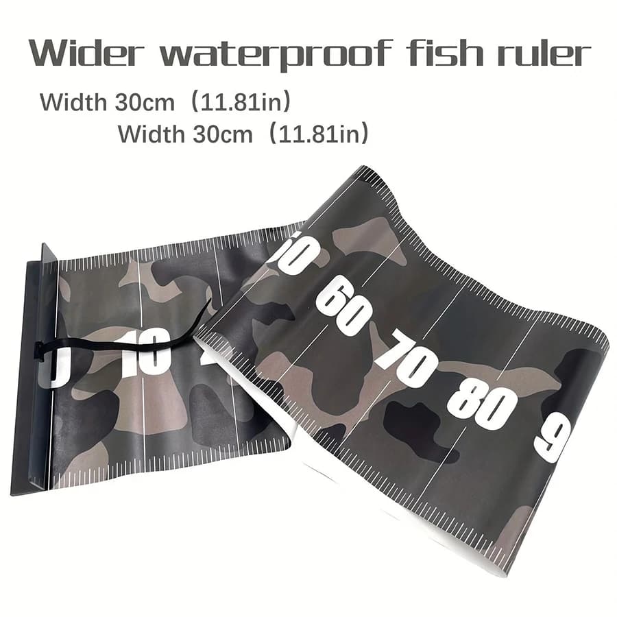 Mètre ruban pliable étanche PVC 10-30cm accessoire essentiel pêche extérieure mesure poissons