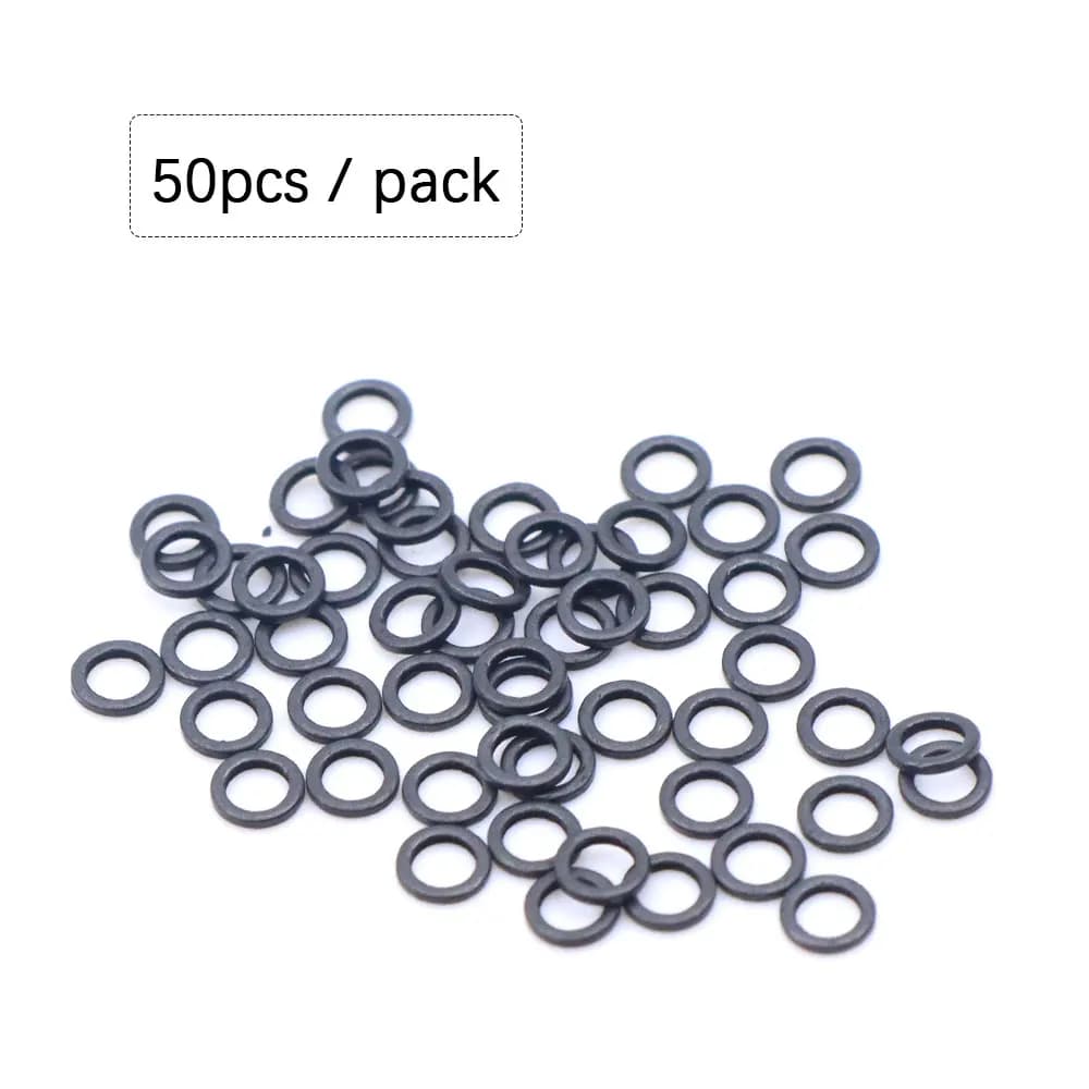 50 anneaux tournants pour montage chod rig avec appâts pop up et boilies - accessoires carpe