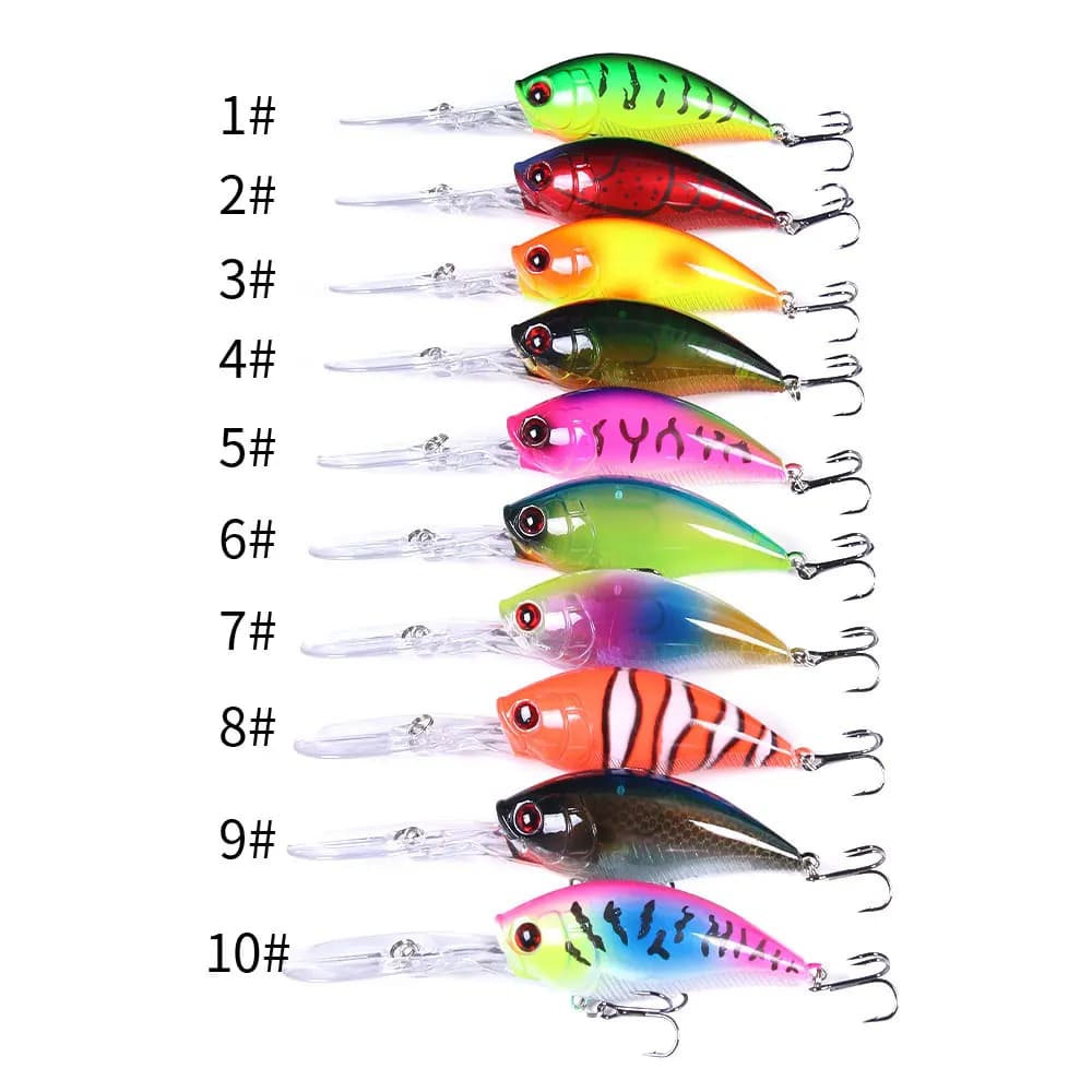 Leurre de pêche crankbait 12.5cm 20.5g pour brochet, leurre dur wobbleur carnassier