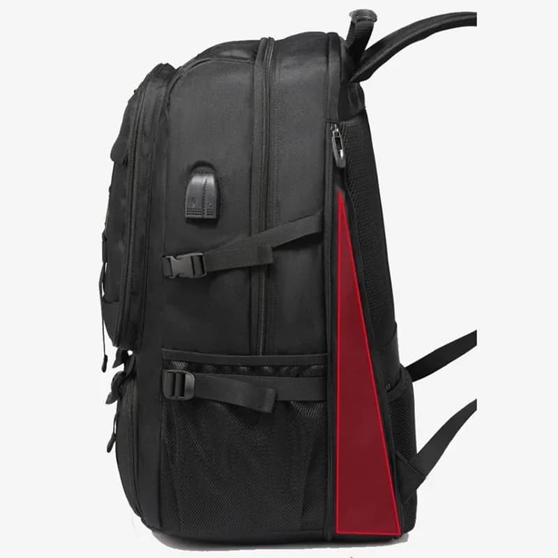 Sac à dos voyage 50L 80L homme compartiment chaussures séparé - Sport outdoor étanche noir - Grande capacité