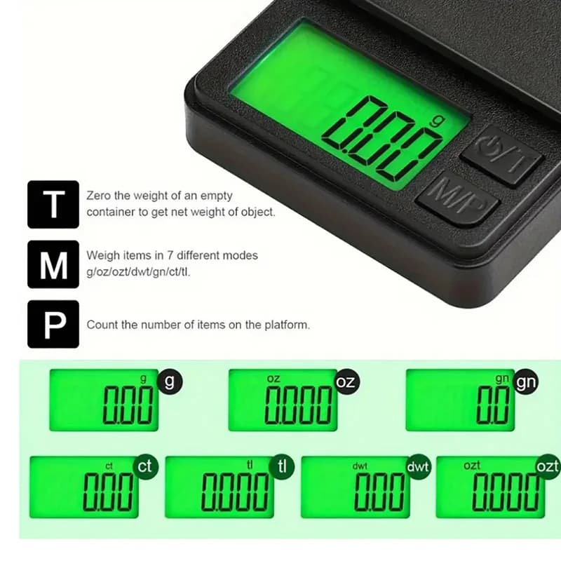 Balance électronique portable 0.01g-500g haute précision pour bijoux cuisine pêche