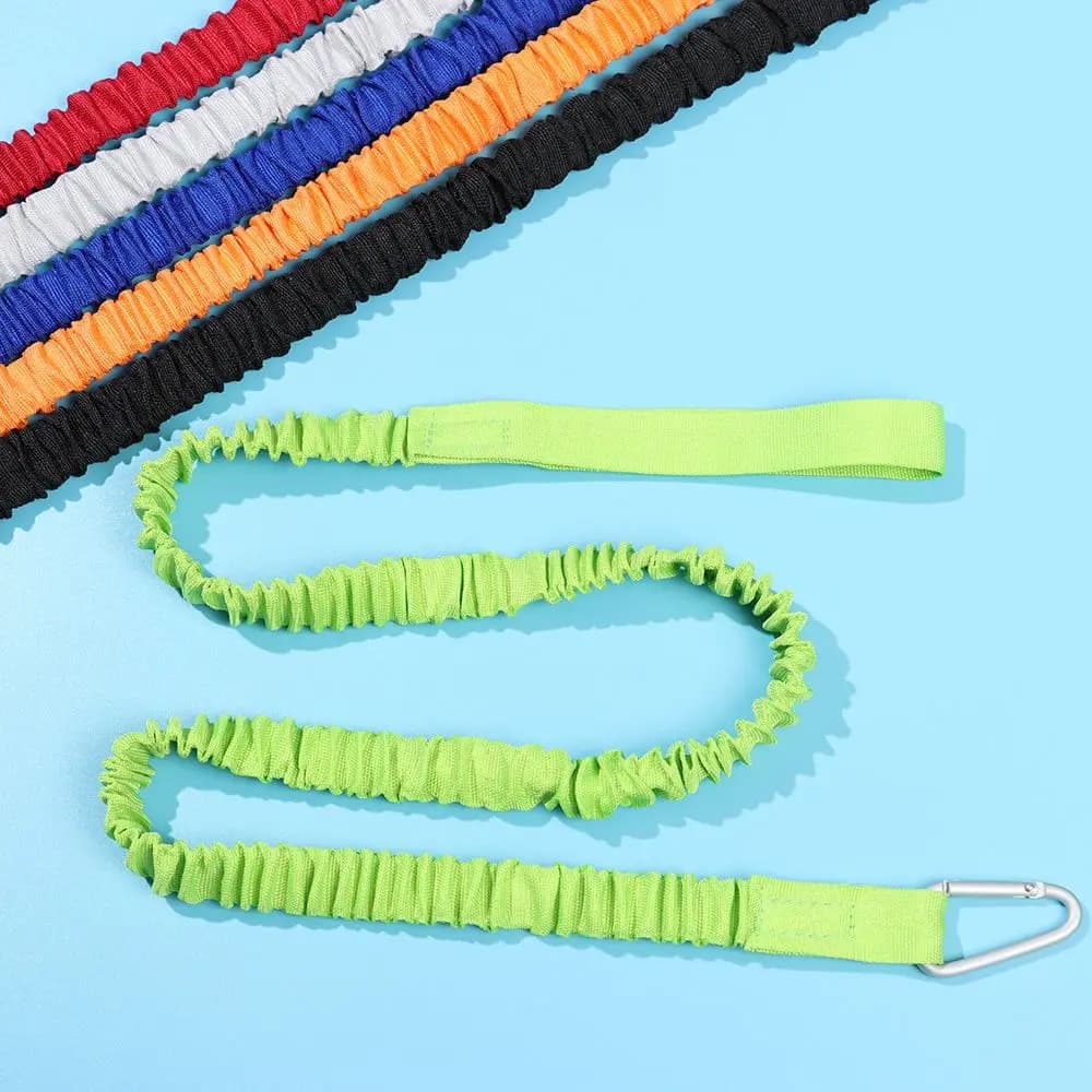 Sangle de sécurité ajustable pour pagaie de kayak et canne à pêche avec mousqueton - Accessoire bateau