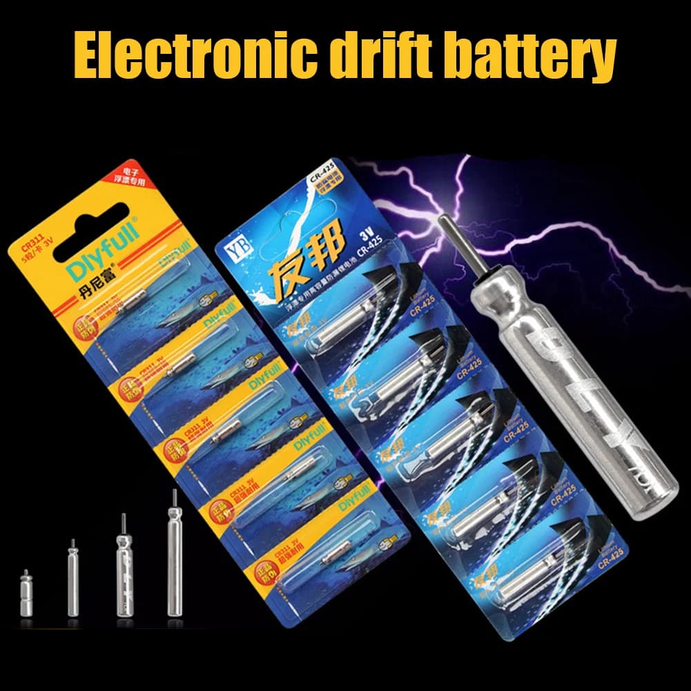 100 à 10 pièces flotteurs lumineux nocturnes avec piles lithium et chargeur pour pêche