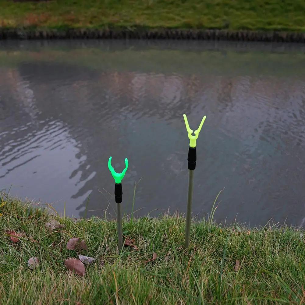 Support de canne télescopique réglable 50-80cm - Porte-canne de pêche avec pied ajustable