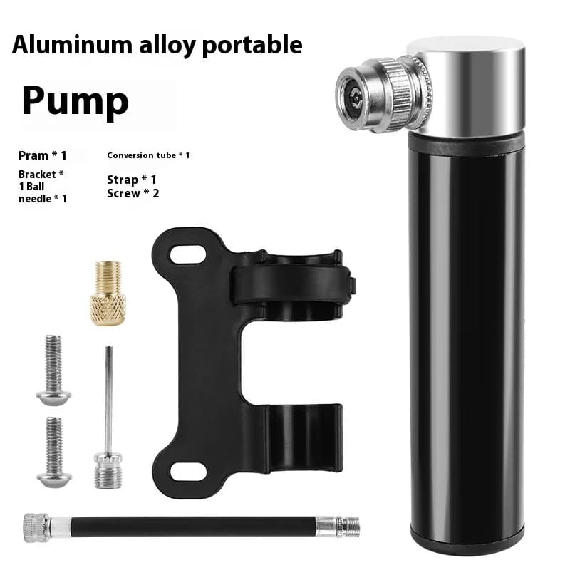 Pompe à main mini portable pour vélo 120 PSI - Gonfleur pneu VTT route compact poche pêche cyclisme