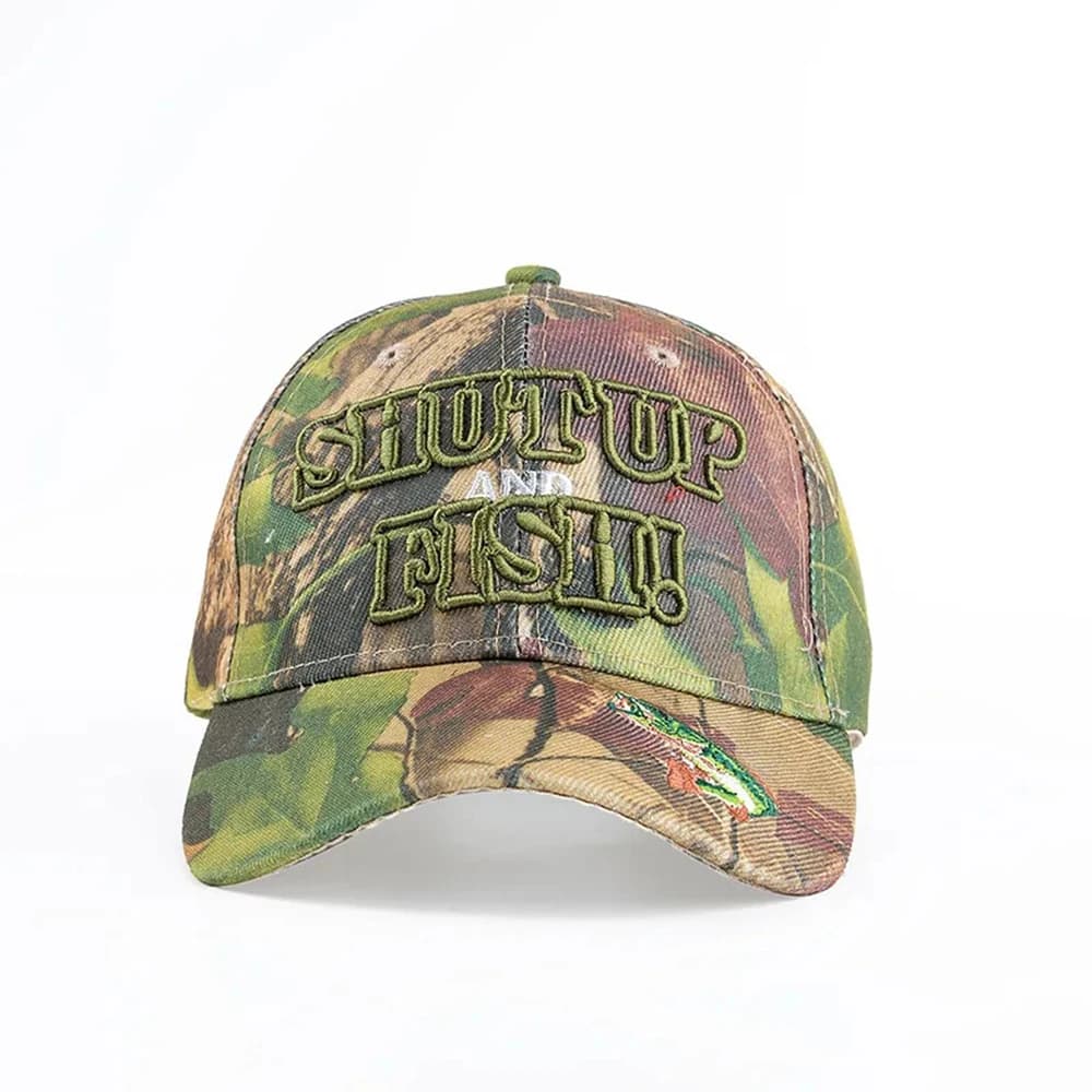 Casquette camouflage bec de canard adulte - Broderie tendance grande taille - Hommes femmes pêche