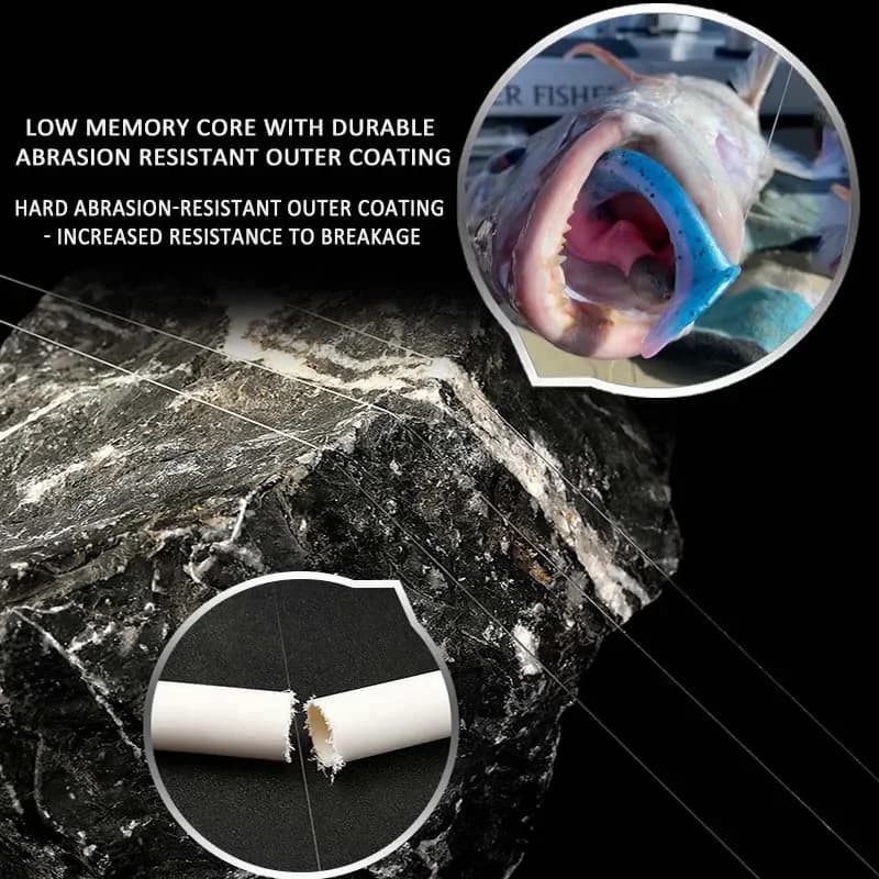 Leader fluorocarbone DaiwaJ 100% 100m/50m - ligne coulante transparente made in Japan