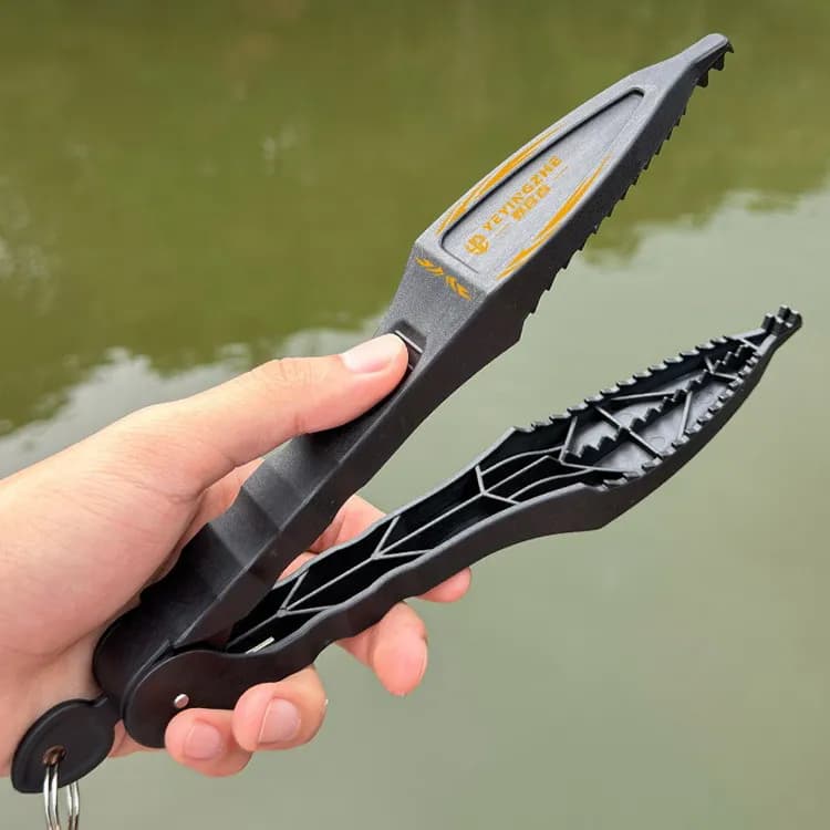 Attrape-poisson flottant avec pince à lèvres et extracteur d'hameçon pour pêcheur débutant et expert