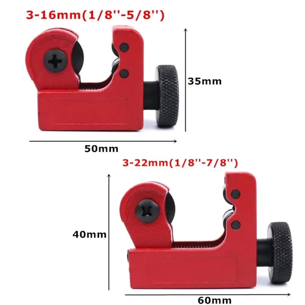 Coupe-tube STONEGO V2 léger 3-28mm pour tubes cuivre et métalliques avec lame carbure