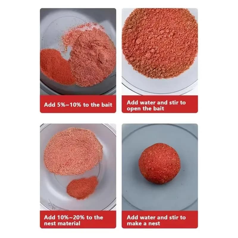 Amorce humide granulaire protéinée - Appât concentré odeur poisson pour prise rapide - Boulettes attractives