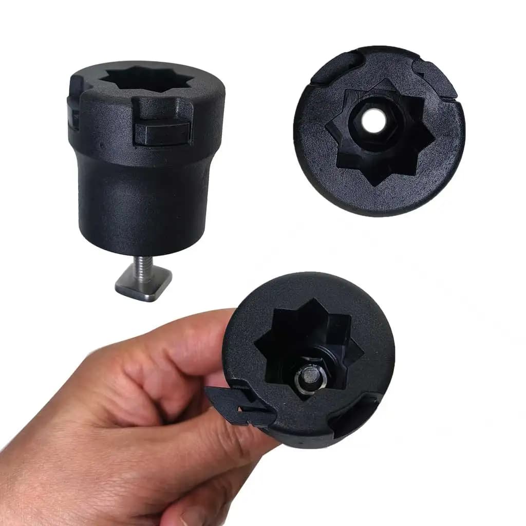 Adaptateur rail coulissant pour kayak - support GPS sondeur pêche montage base étoile marine canoë