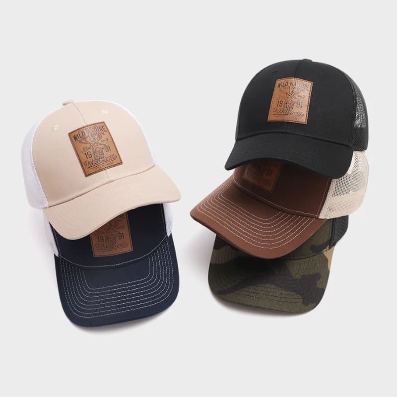Casquette de pêche quatre saisons avec icône cerf pour pêche hiking et protection UV