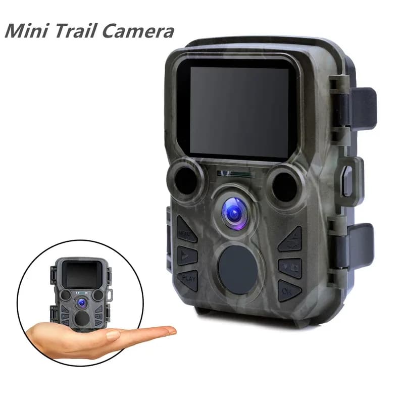 Mini caméra jeu 12MP 1080P étanche portée 20m - Phototrappage compact avec LED IR longue portée