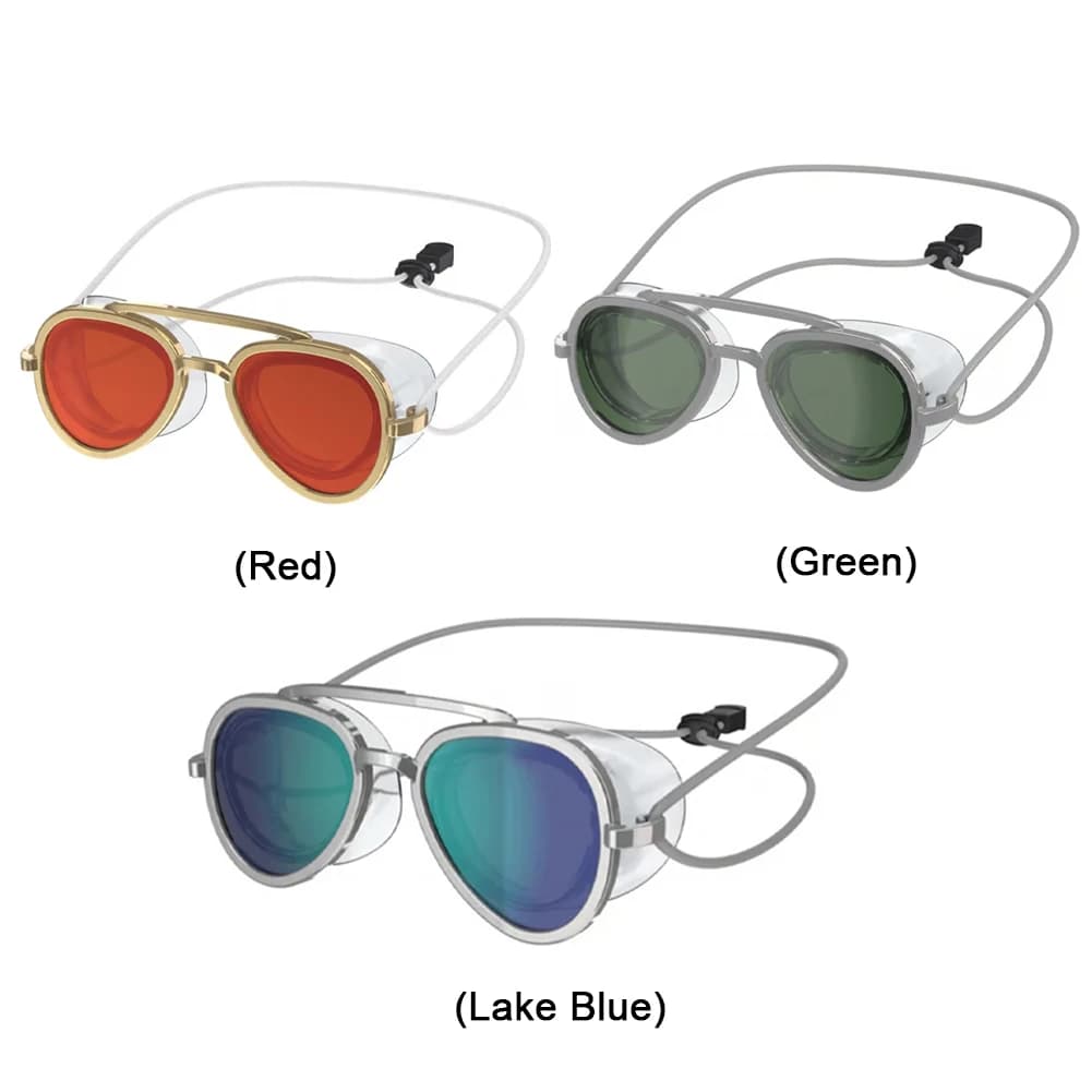 Lunettes de natation rétro pleine vue ajustables anti-buée pour piscine et mer
