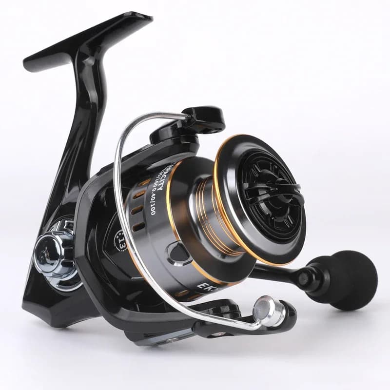 Moulinet Spinning Professionnel 1000-7000 - Rapport 5.2:1 et bobine métal CNC pour eau douce et mer