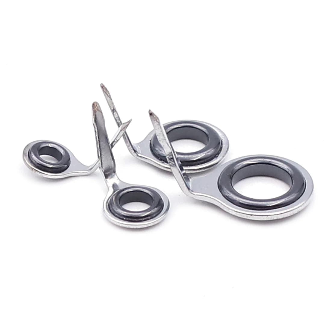 Kit anneaux guidage canne pêche 9KM 5~70 pièces réparation 1.5~6.8mm acier inox ceramique