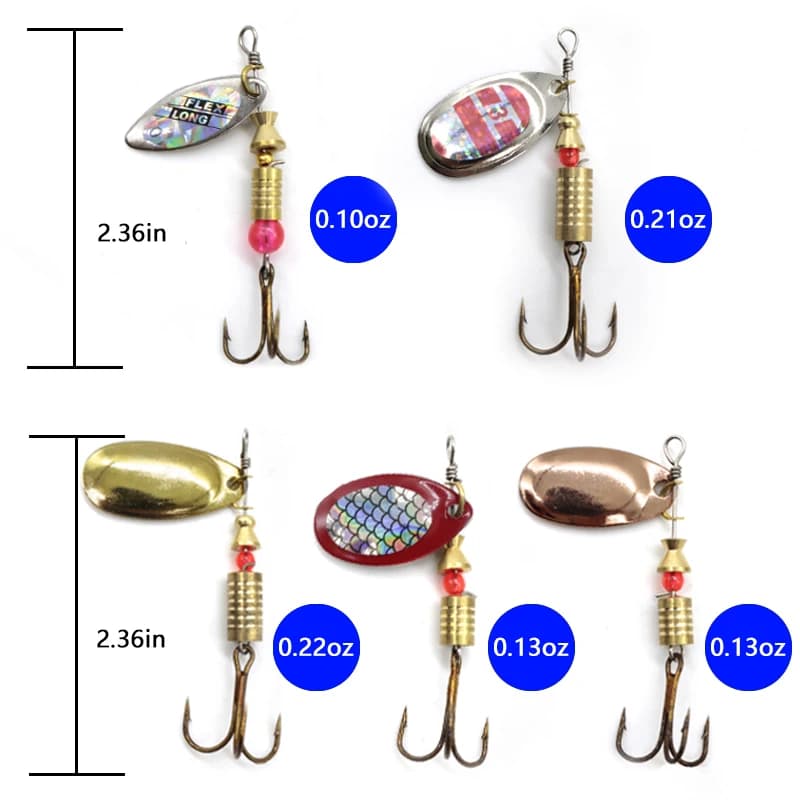 Leurre métal cuillère spinner 10 pièces pour brochet - Kit leurres artificiels wobblers crankbaits pêche carnassiers