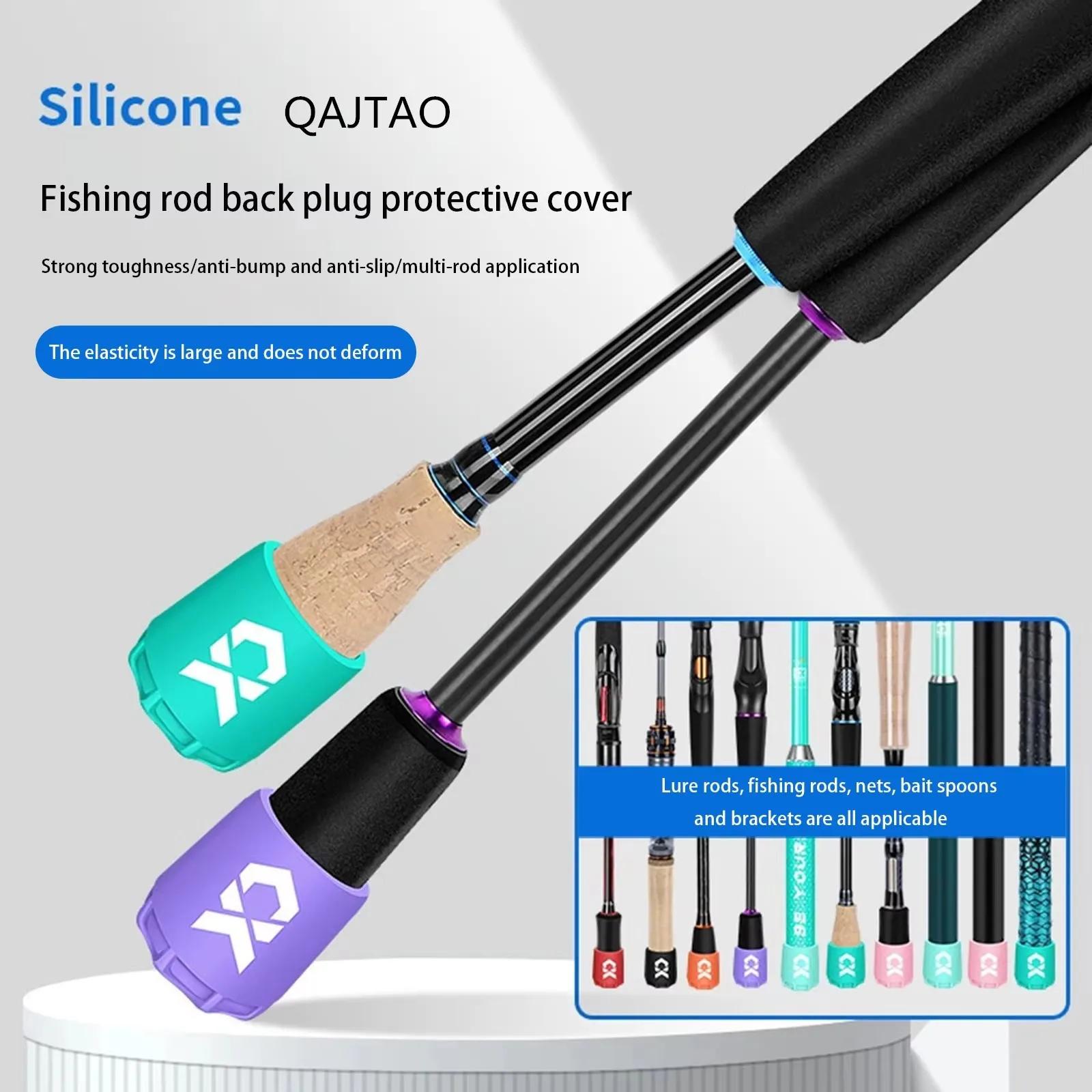 Protecteur d'extrémité de canne à pêche en silicone élastique et durable, bouchon pour carpiste