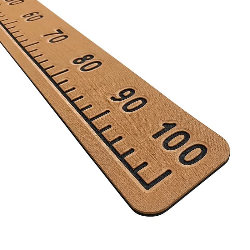 Règle de mesure adhésive EVA 100cm pour bateau de pêche et kayak, sticker autocollant pour mesurer vos poissons
