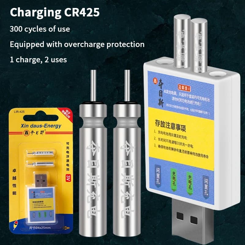 Alarme de touche pêche rechargeable USB - Indicateur de morsure avec batterie CR425 longue durée