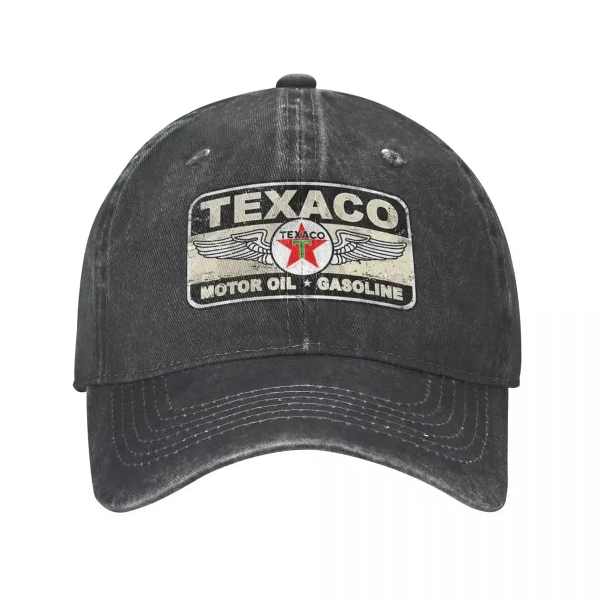 Casquette denim Texaco sign pêche camping casual design vintage essence